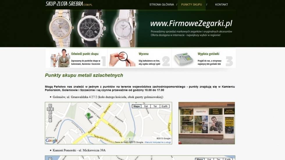 strony internetowe - podląg dla Skup złota i srebra nr 2